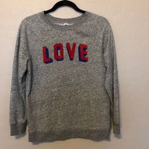 Old navy love sweatshirt